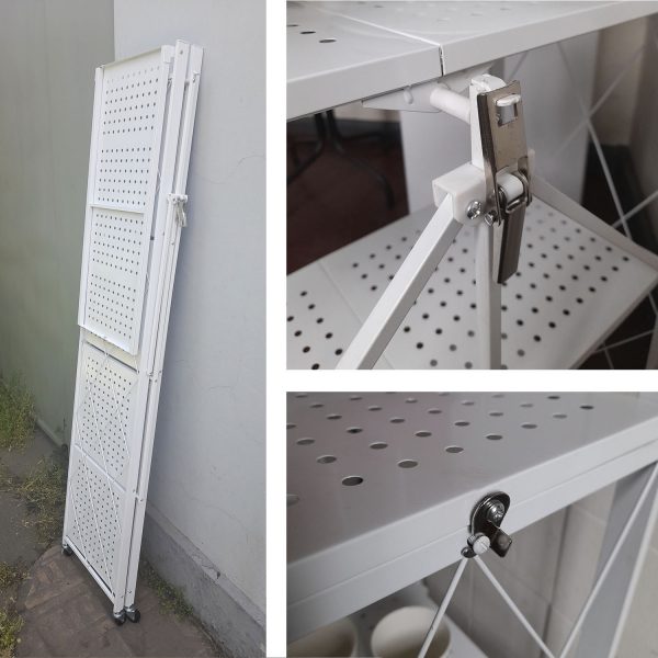 Estante plegable 5n Blanco - Imagen 4