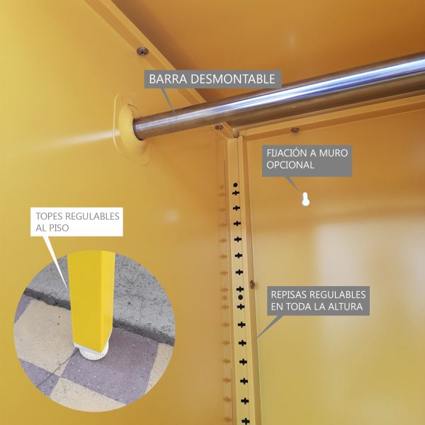 LOCKER COLOR AMARILLO - Imagen 5